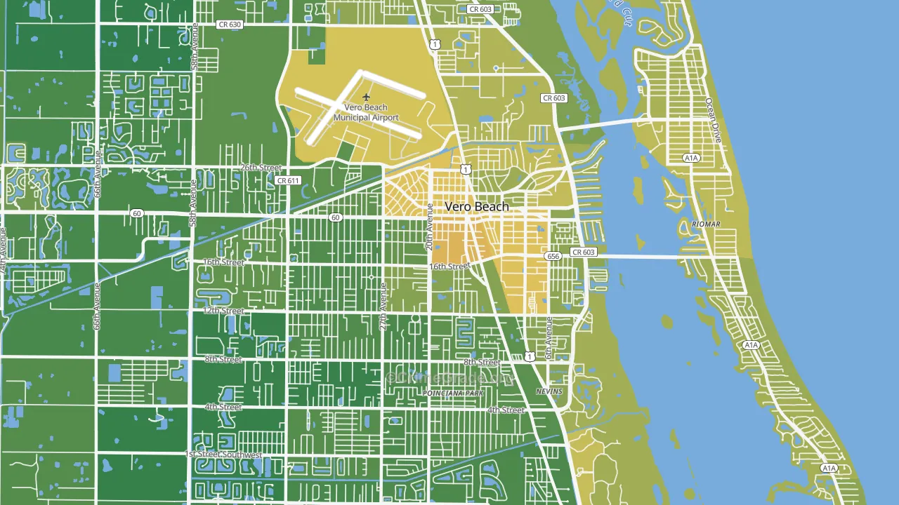 32960, FL Map of Vehicle Theft Rates