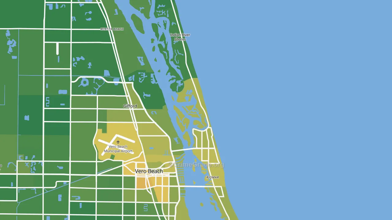 32963, FL Map of Vehicle Theft Rates