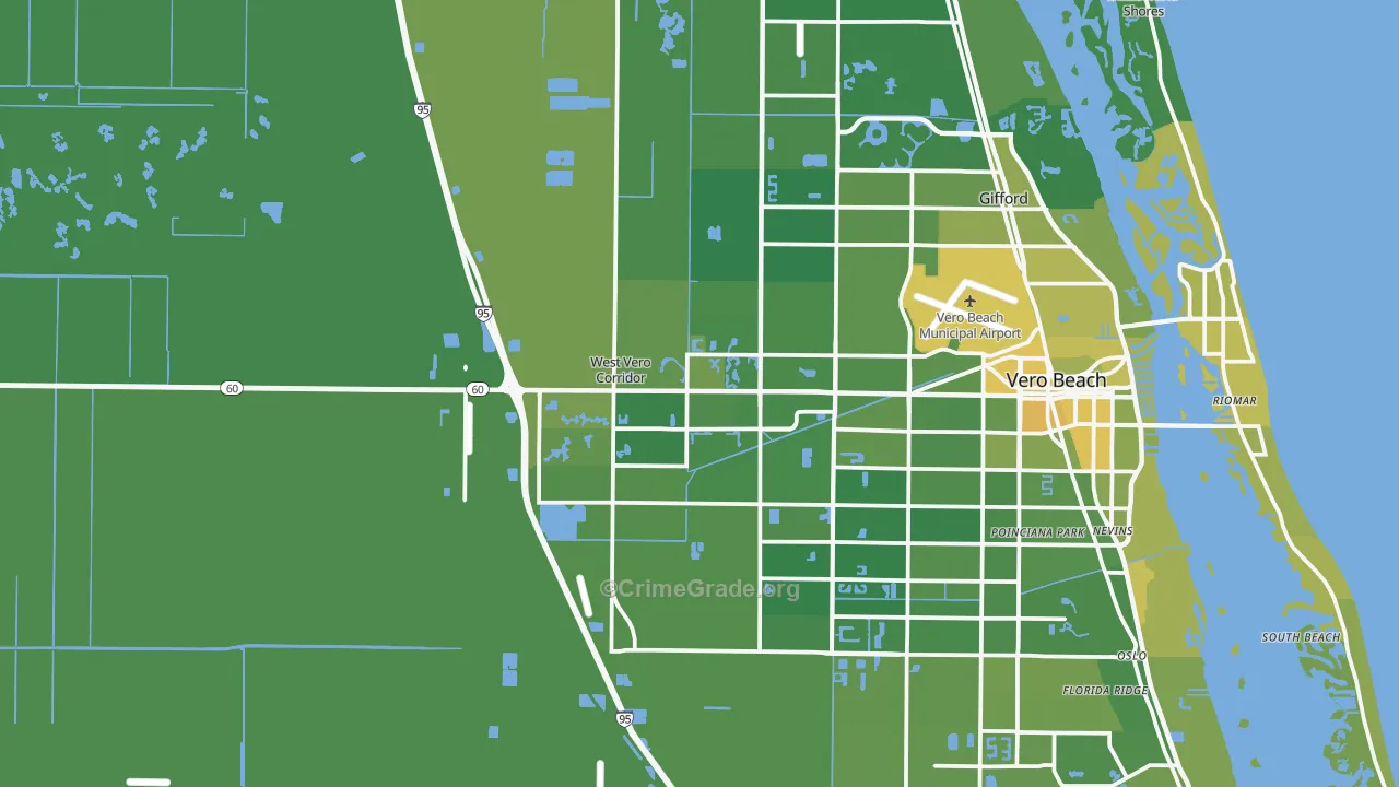 32966, FL Map of Vehicle Theft Rates