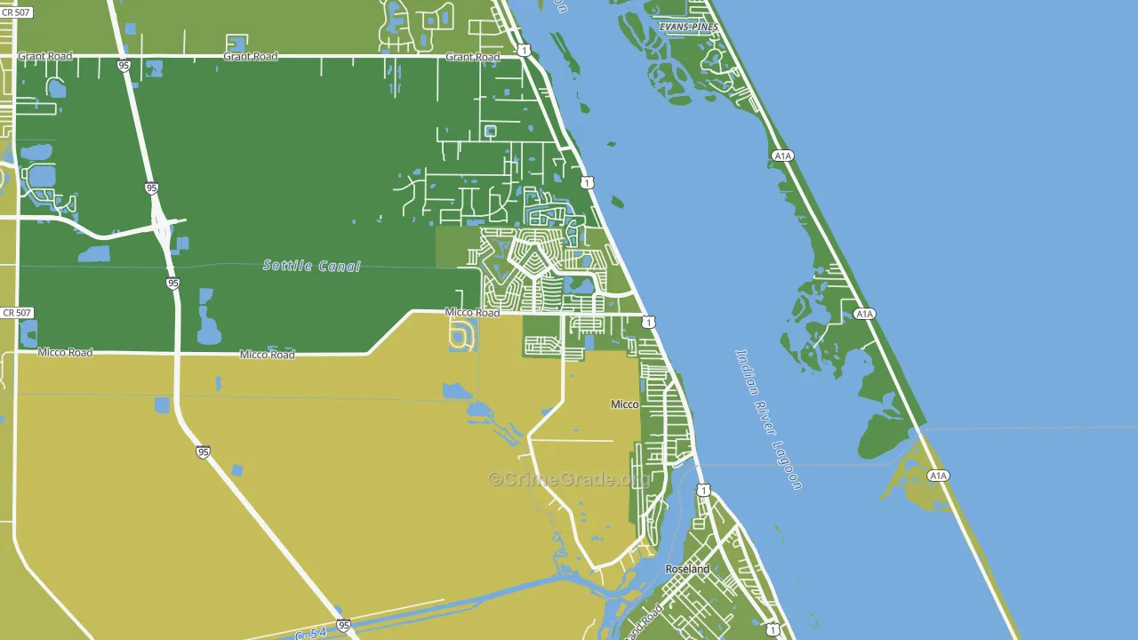 32976, FL Map of Vehicle Theft Rates