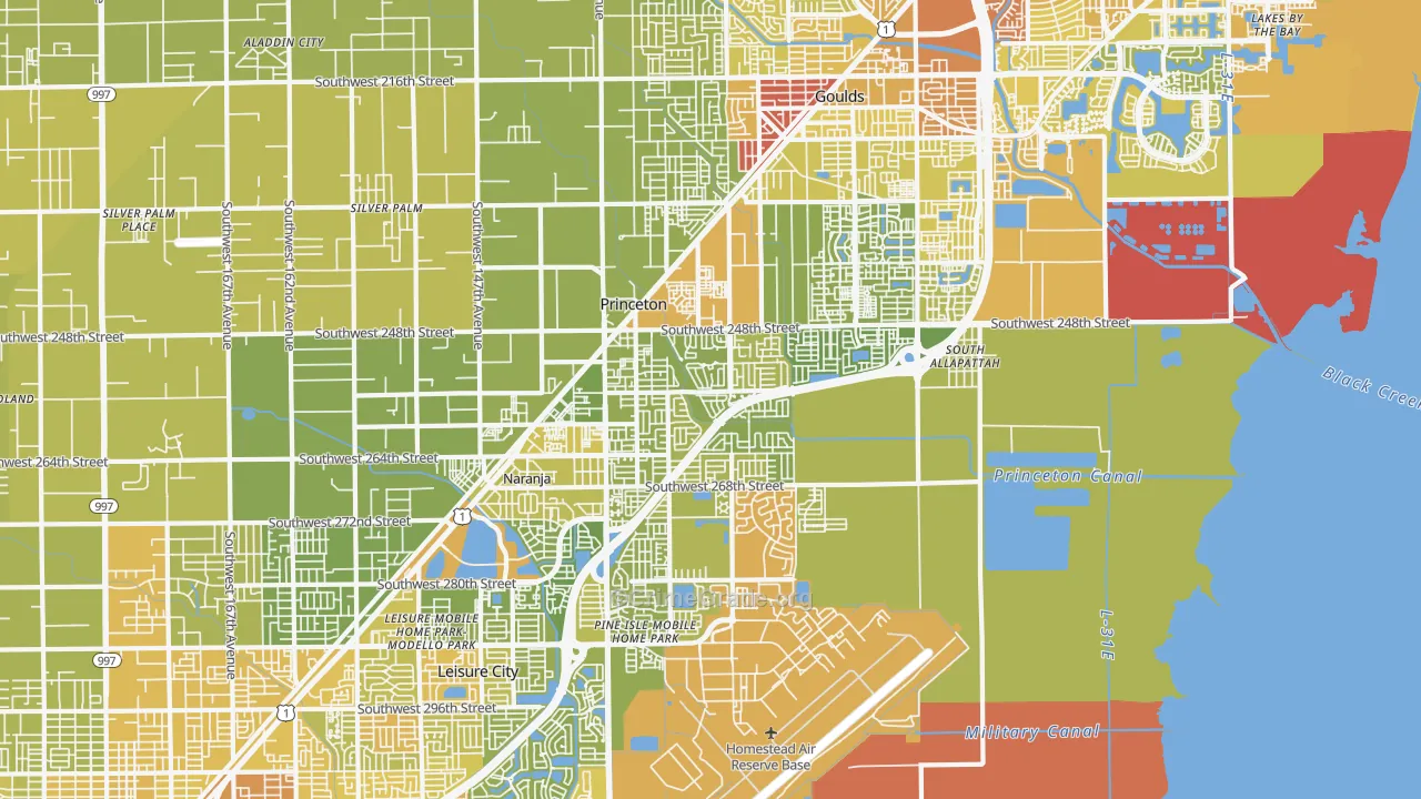 33032, FL Map of Vehicle Theft Rates