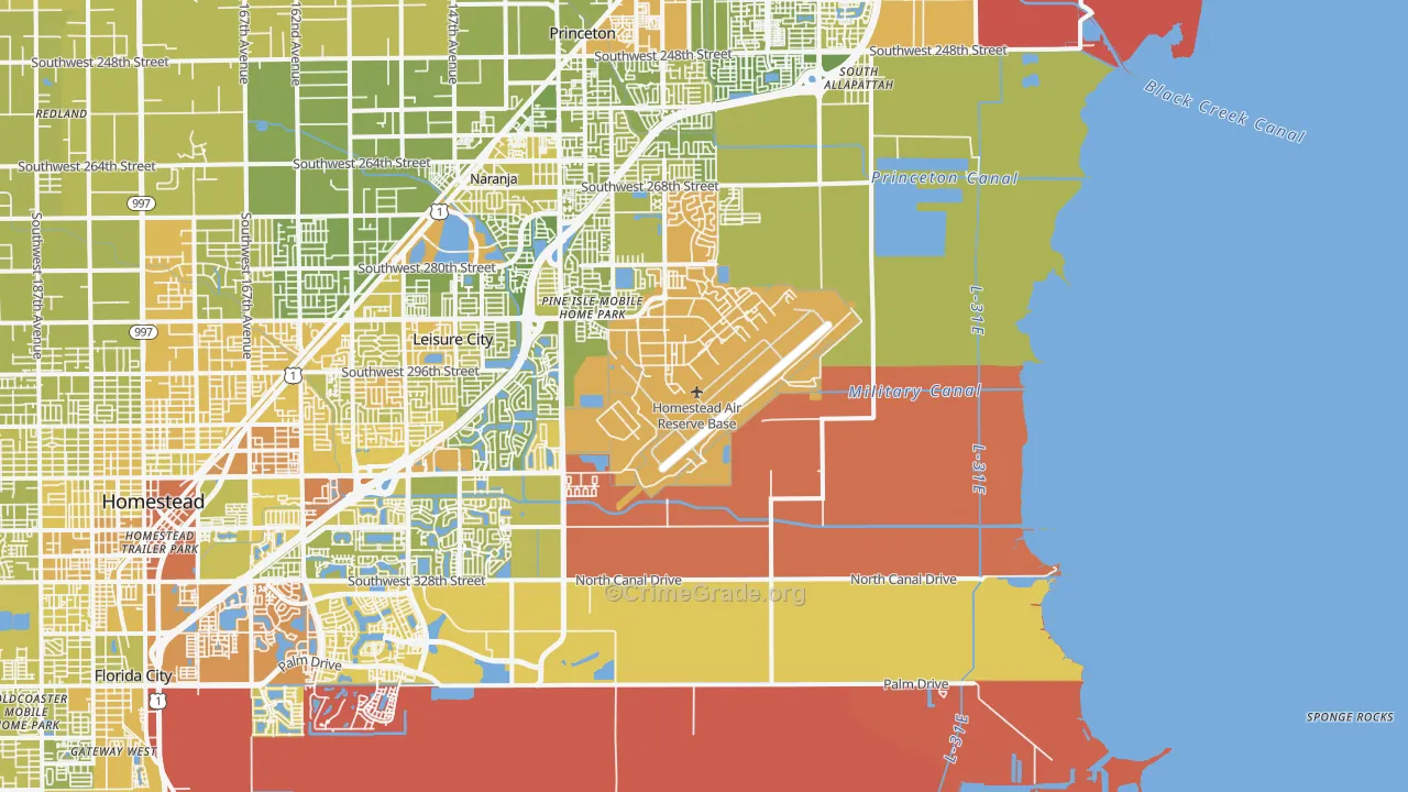 33039, FL Map of Vehicle Theft Rates