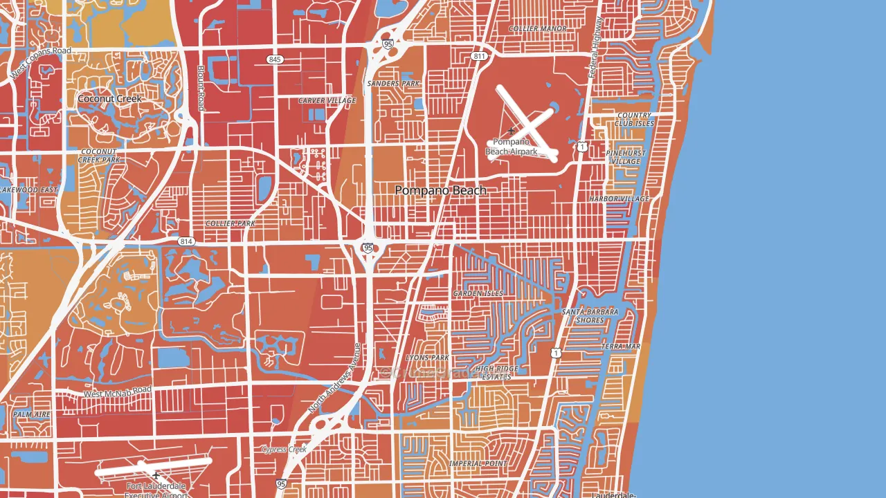 33060, FL Map of Vehicle Theft Rates