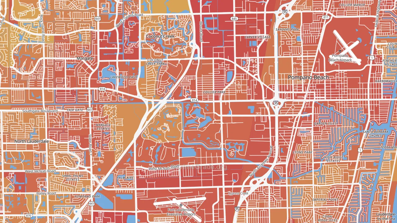 33069, FL Map of Vehicle Theft Rates