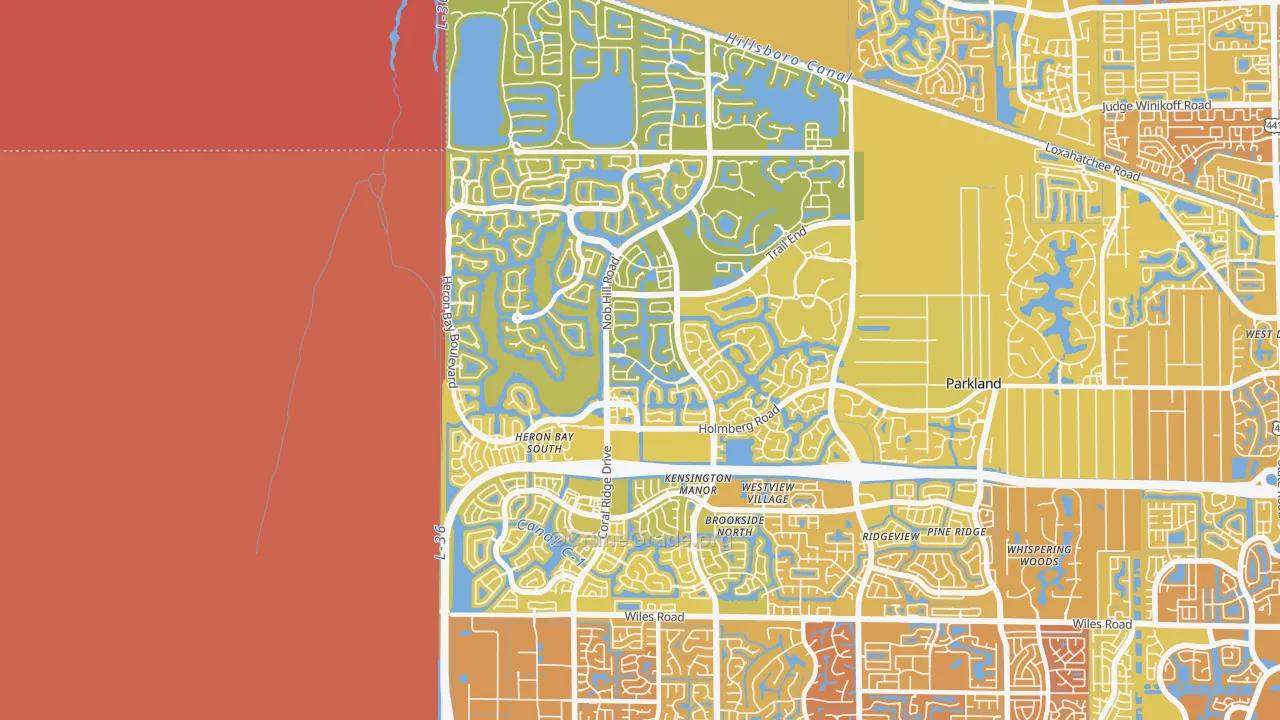33076, FL Map of Vehicle Theft Rates