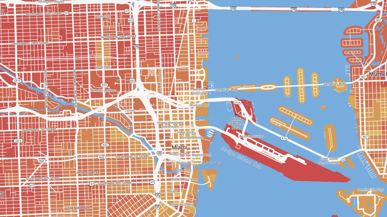 33132, FL Map of Vehicle Theft Rates