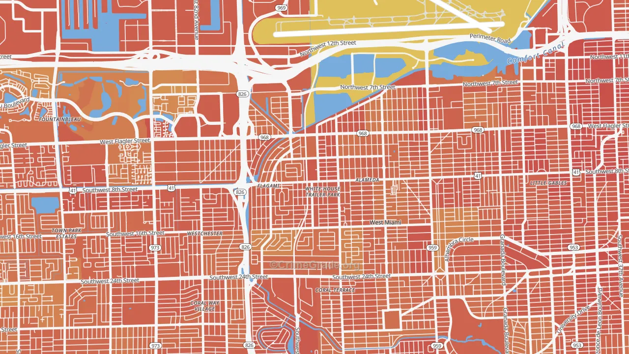 33144, FL Map of Vehicle Theft Rates