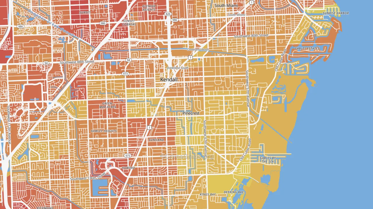 33156, FL Map of Vehicle Theft Rates