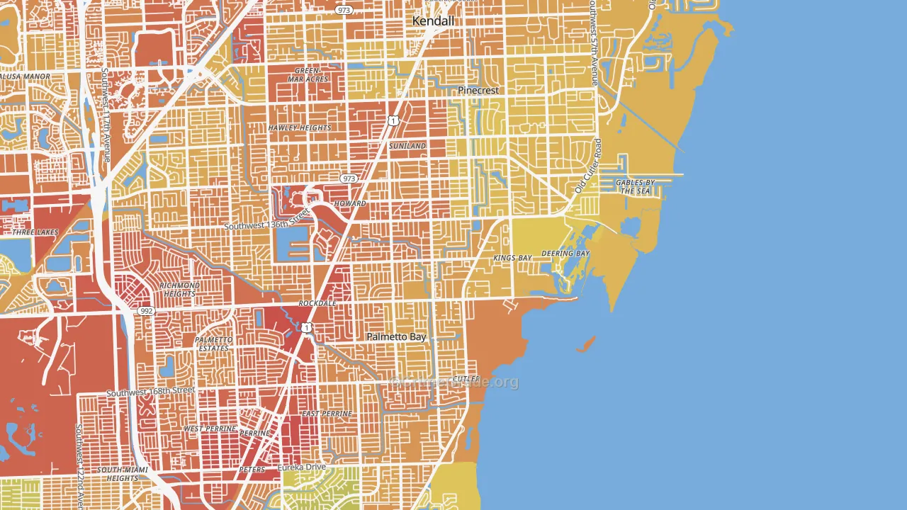 33158, FL Map of Vehicle Theft Rates