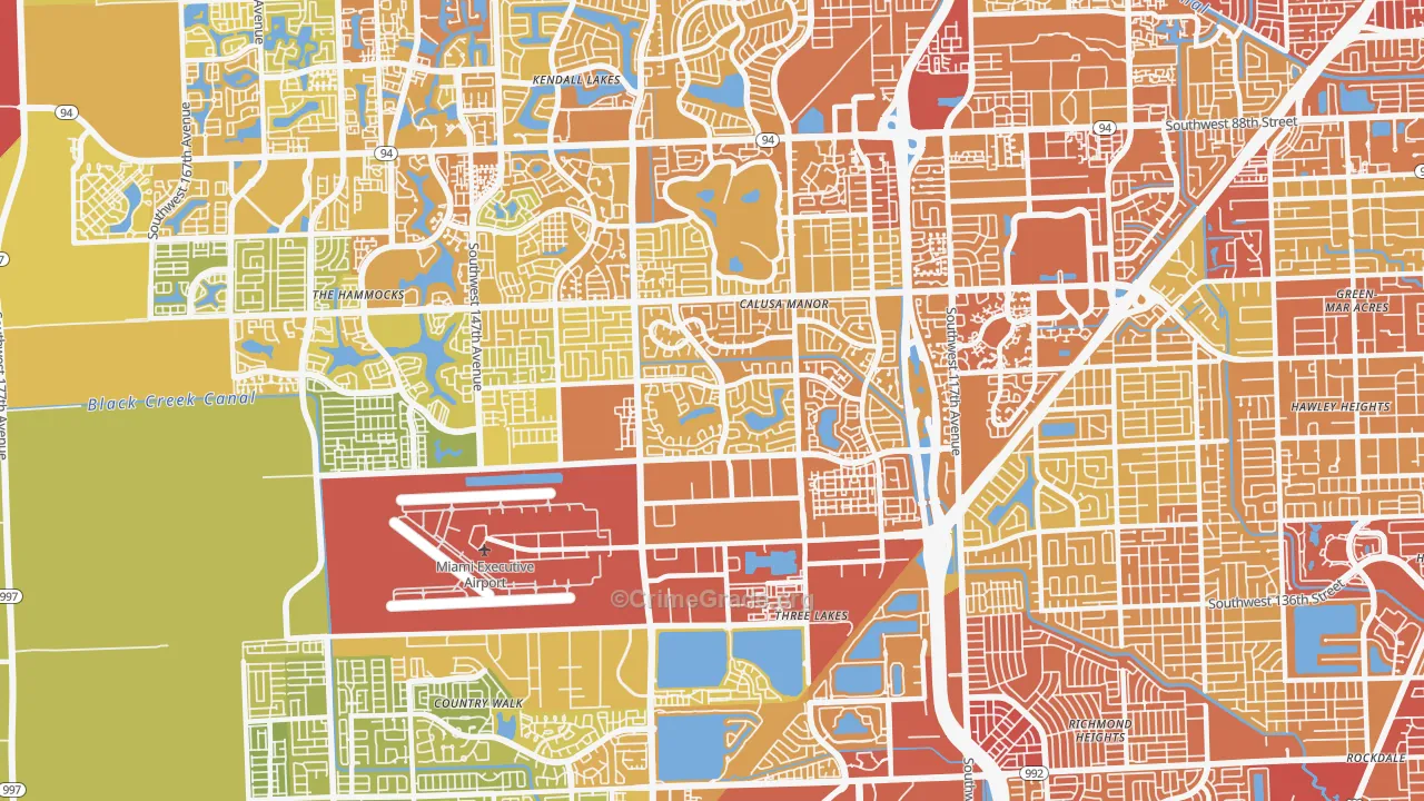 33186, FL Map of Vehicle Theft Rates