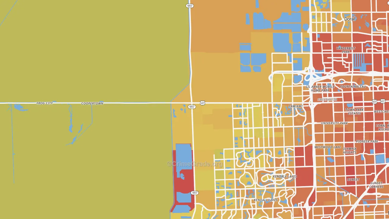 33194, FL Map of Vehicle Theft Rates