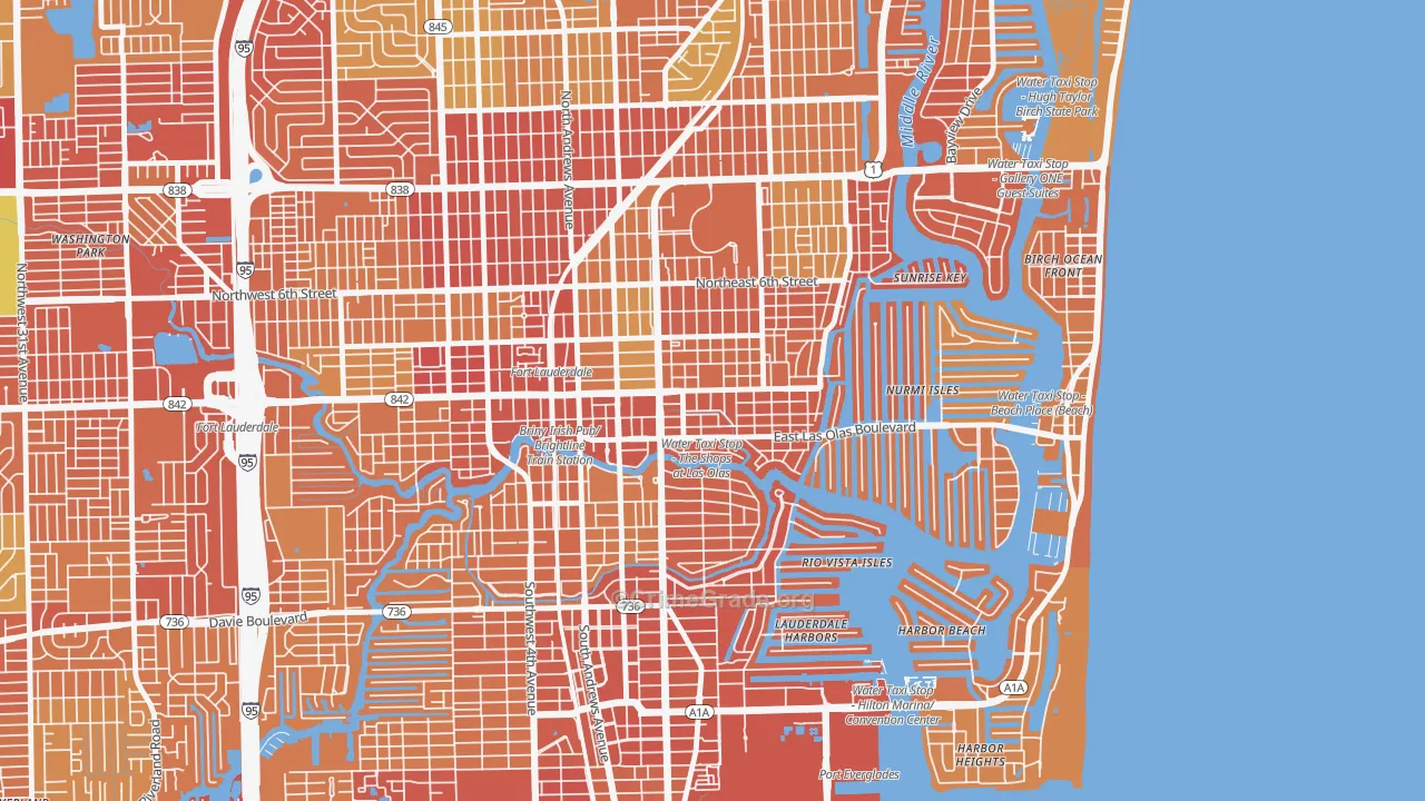 33301, FL Map of Vehicle Theft Rates