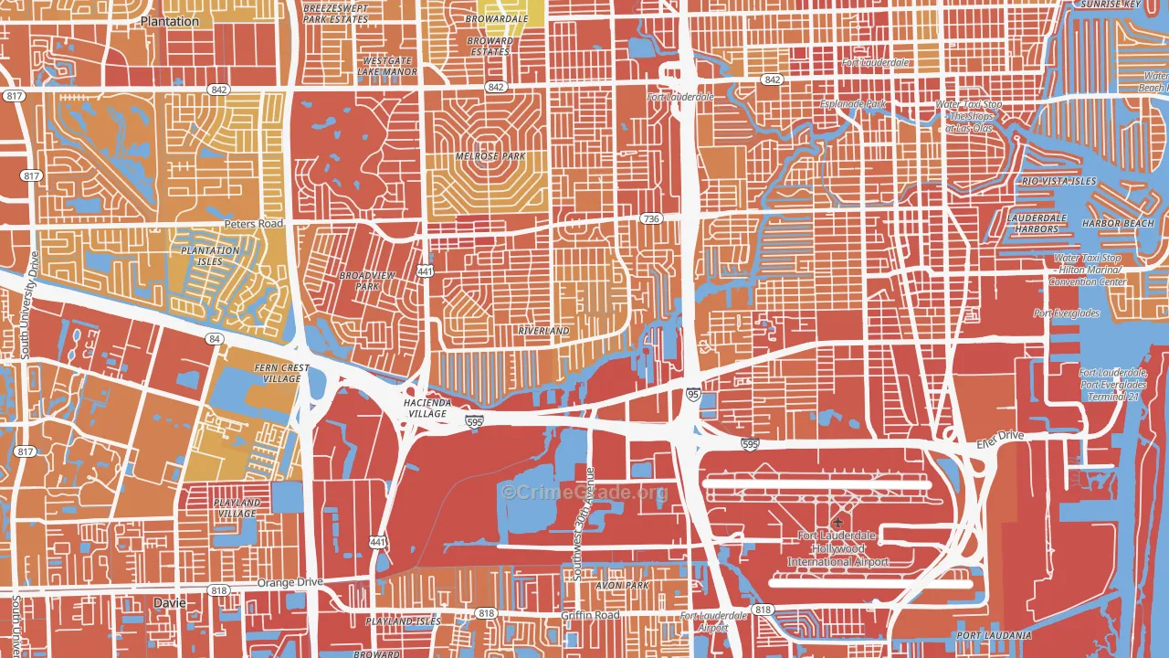 33312, FL Map of Vehicle Theft Rates