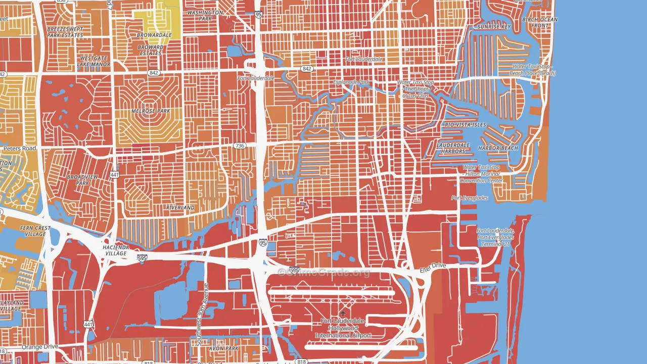 33315, FL Map of Vehicle Theft Rates