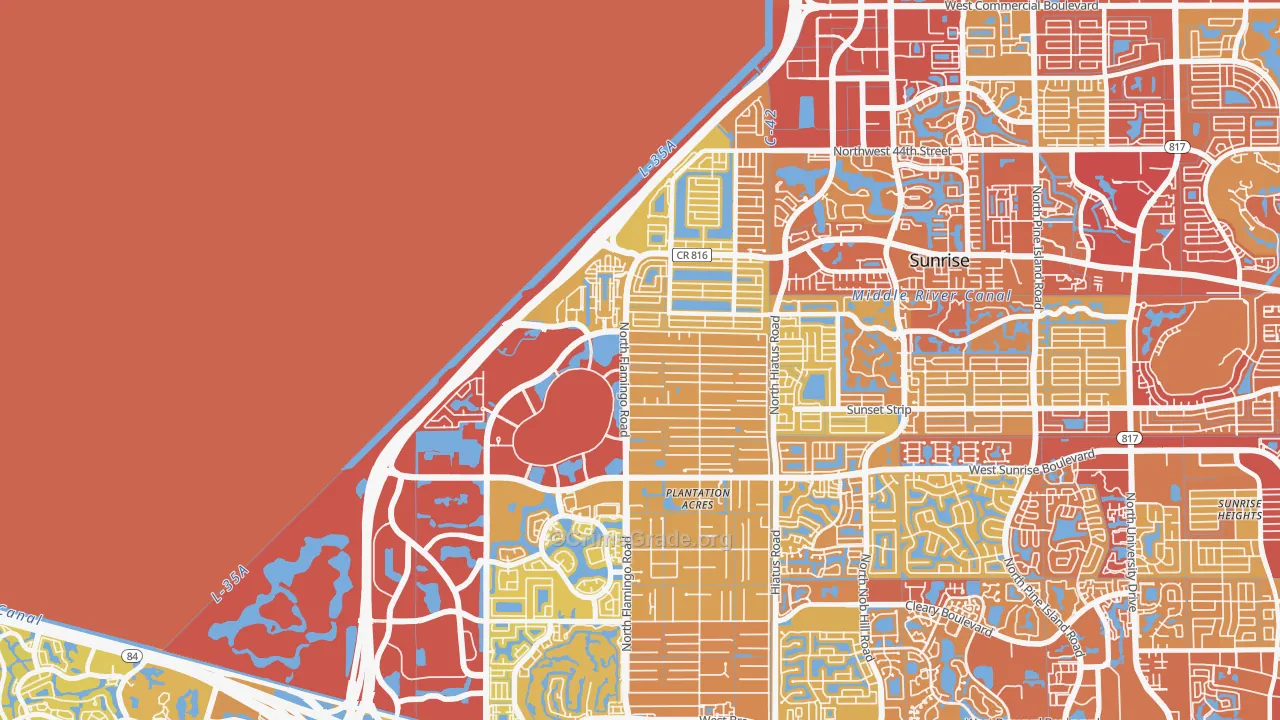 33323, FL Map of Vehicle Theft Rates