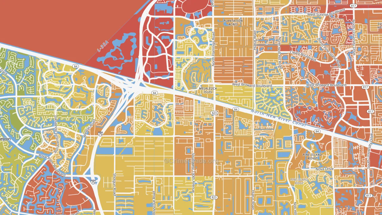 33325, FL Map of Vehicle Theft Rates