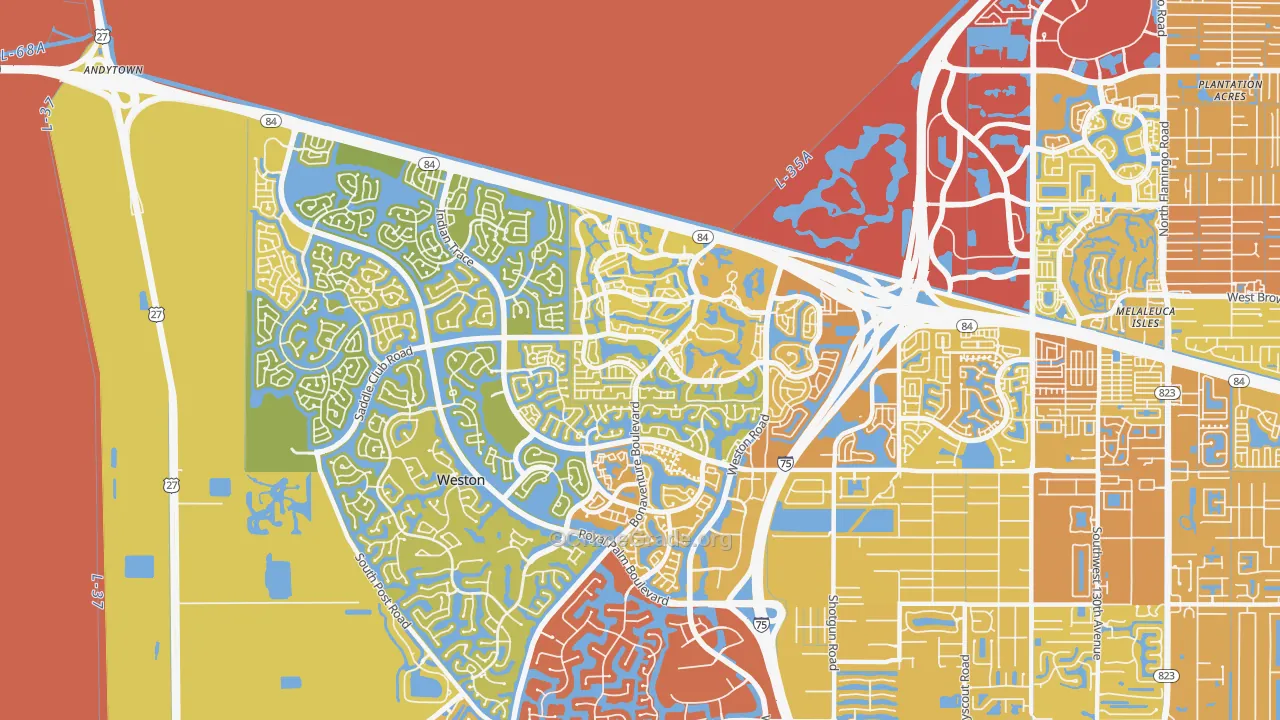 33326, FL Map of Vehicle Theft Rates