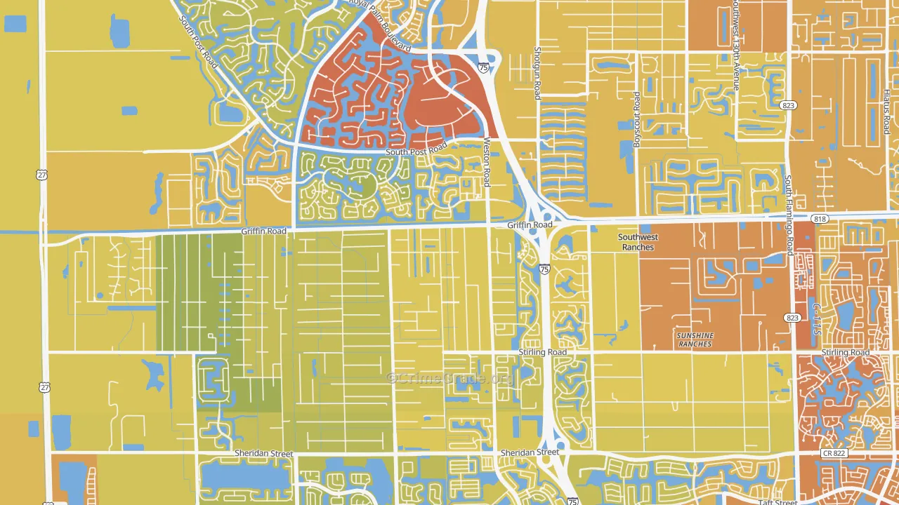 33331, FL Map of Vehicle Theft Rates