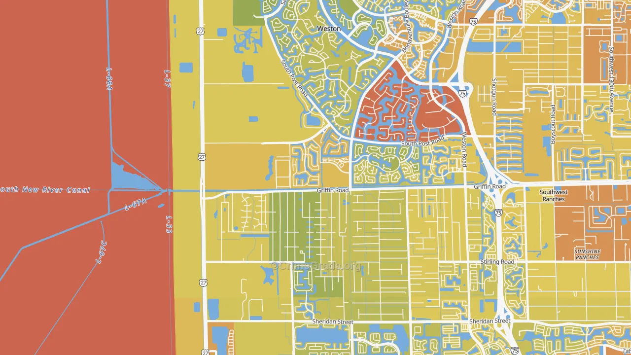 33332, FL Map of Vehicle Theft Rates