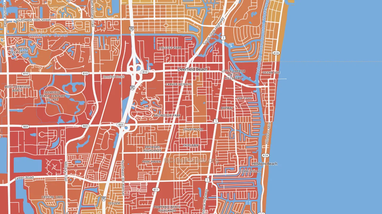 33441, FL Map of Vehicle Theft Rates