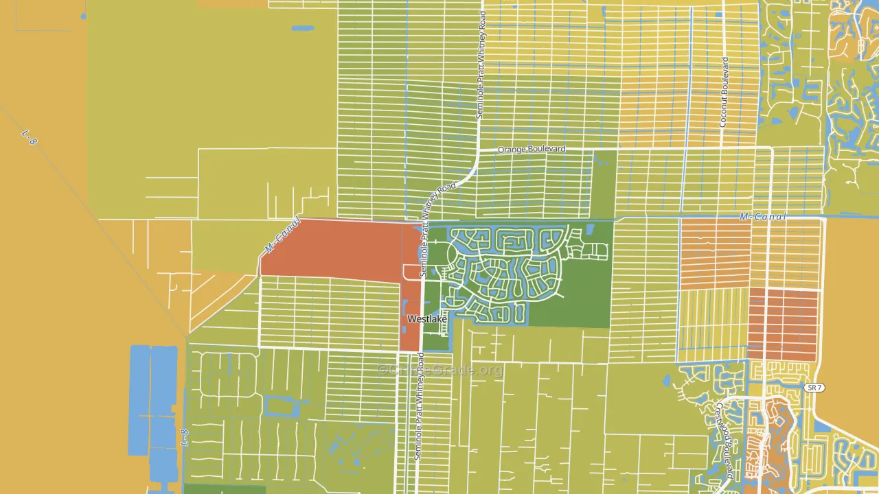33470, FL Map of Vehicle Theft Rates