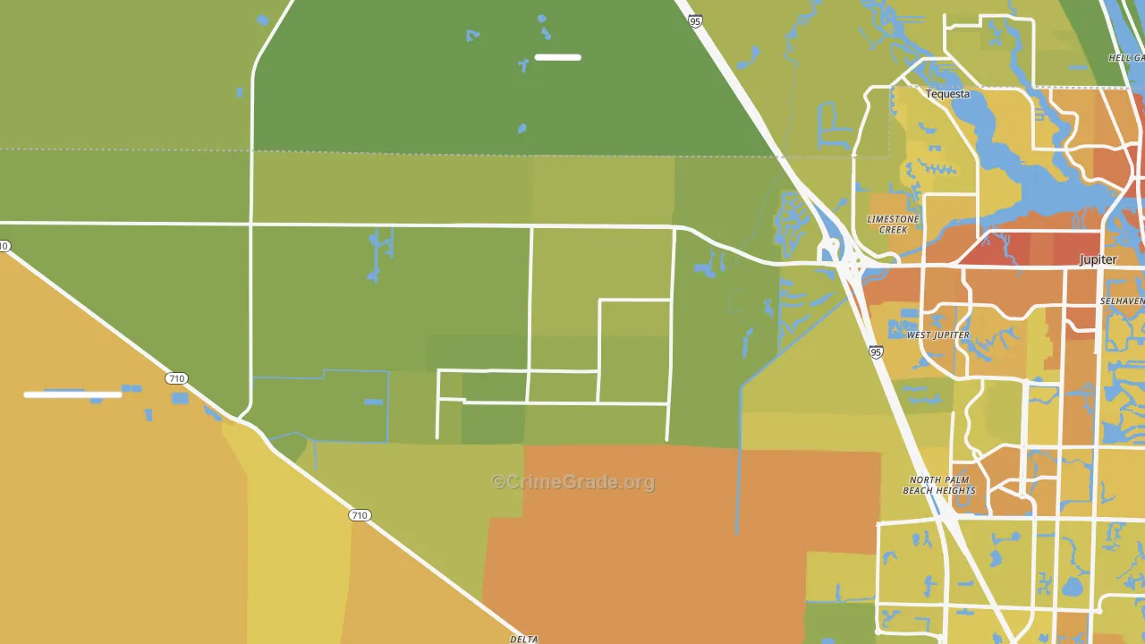 33478, FL Map of Vehicle Theft Rates