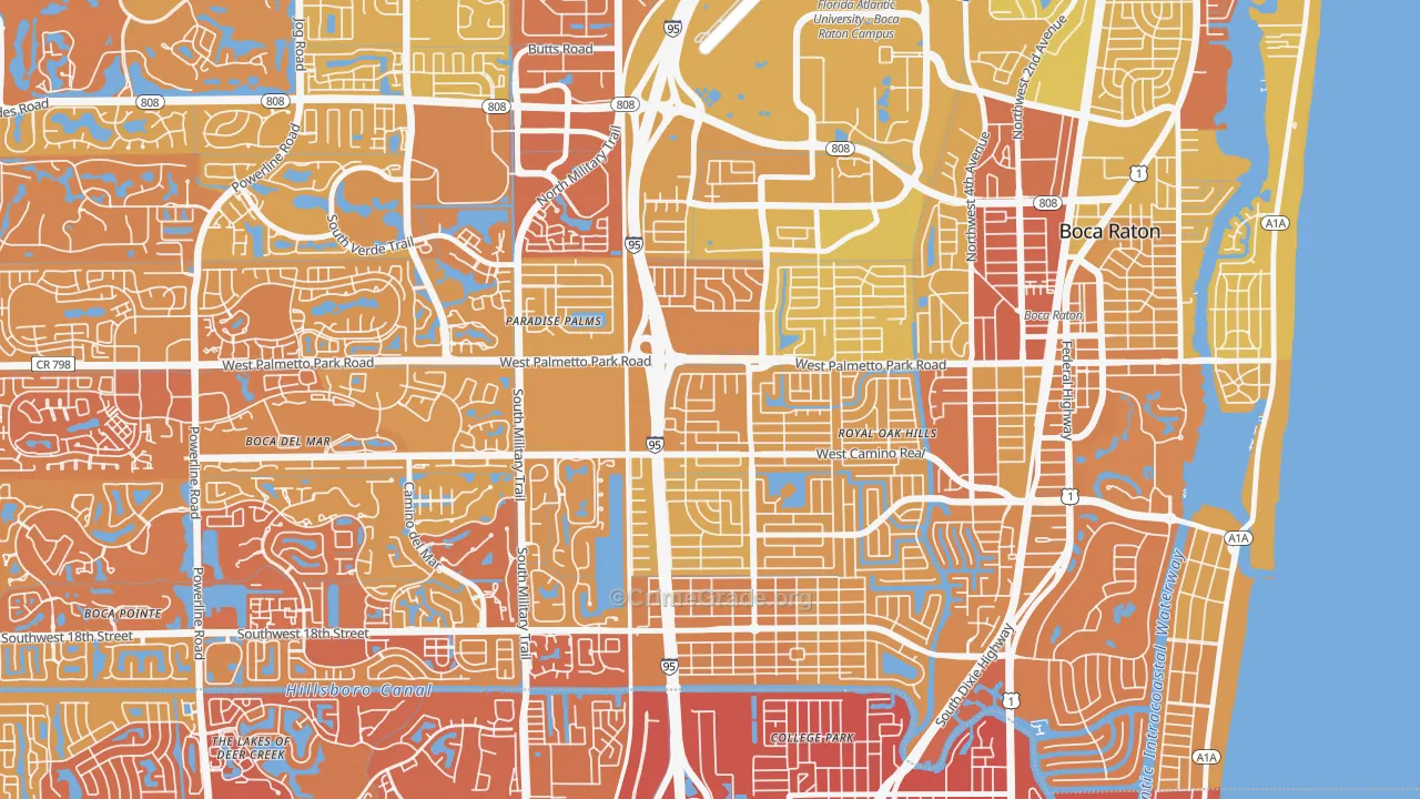 33486, FL Map of Vehicle Theft Rates