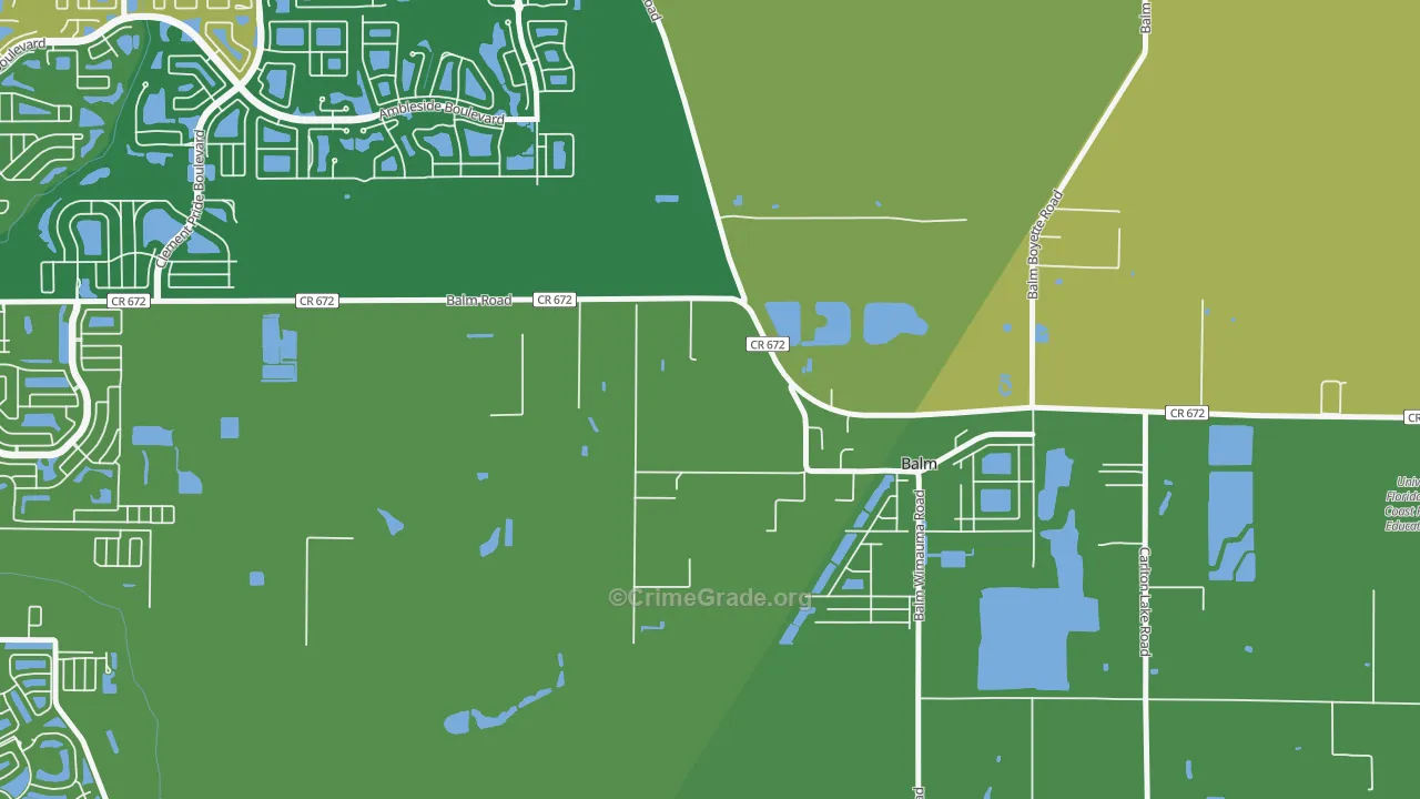 33503, FL Map of Vehicle Theft Rates