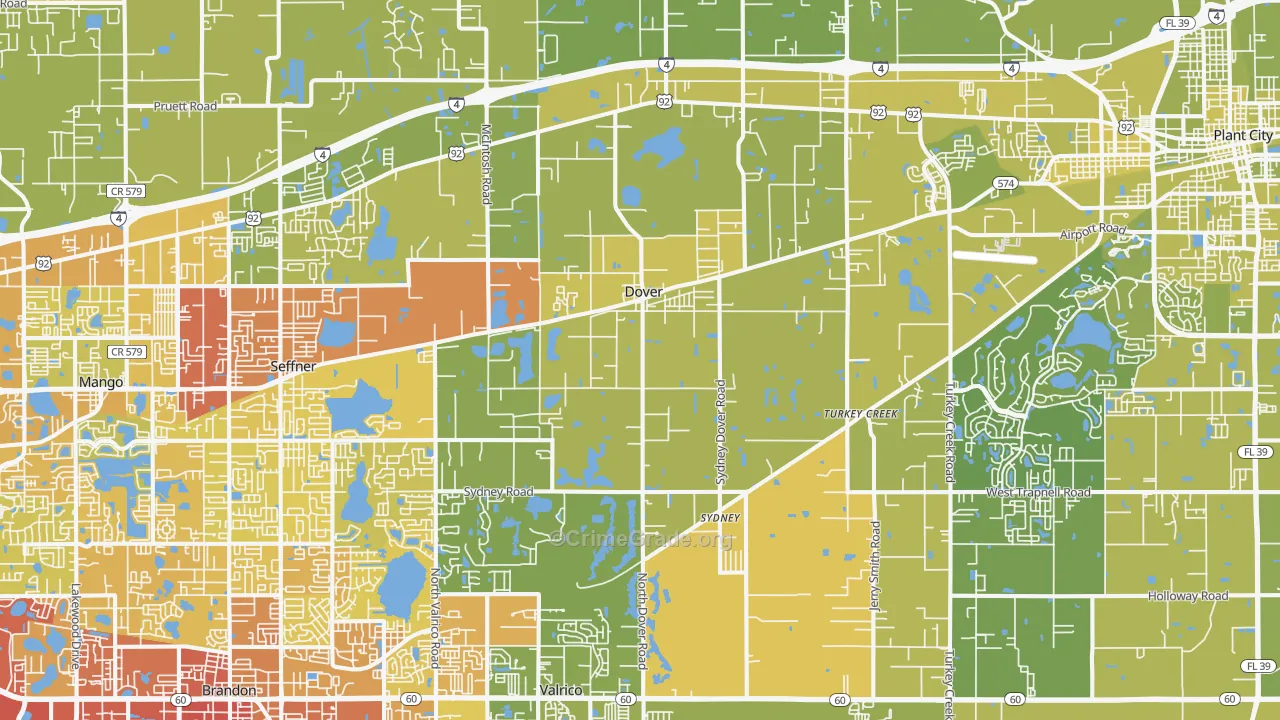 33527, FL Map of Vehicle Theft Rates