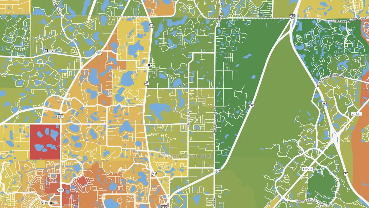 33549, FL Map of Vehicle Theft Rates
