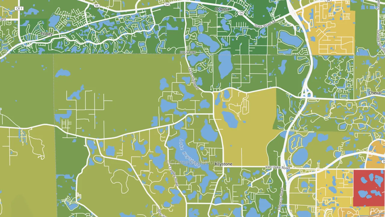 33556, FL Map of Vehicle Theft Rates
