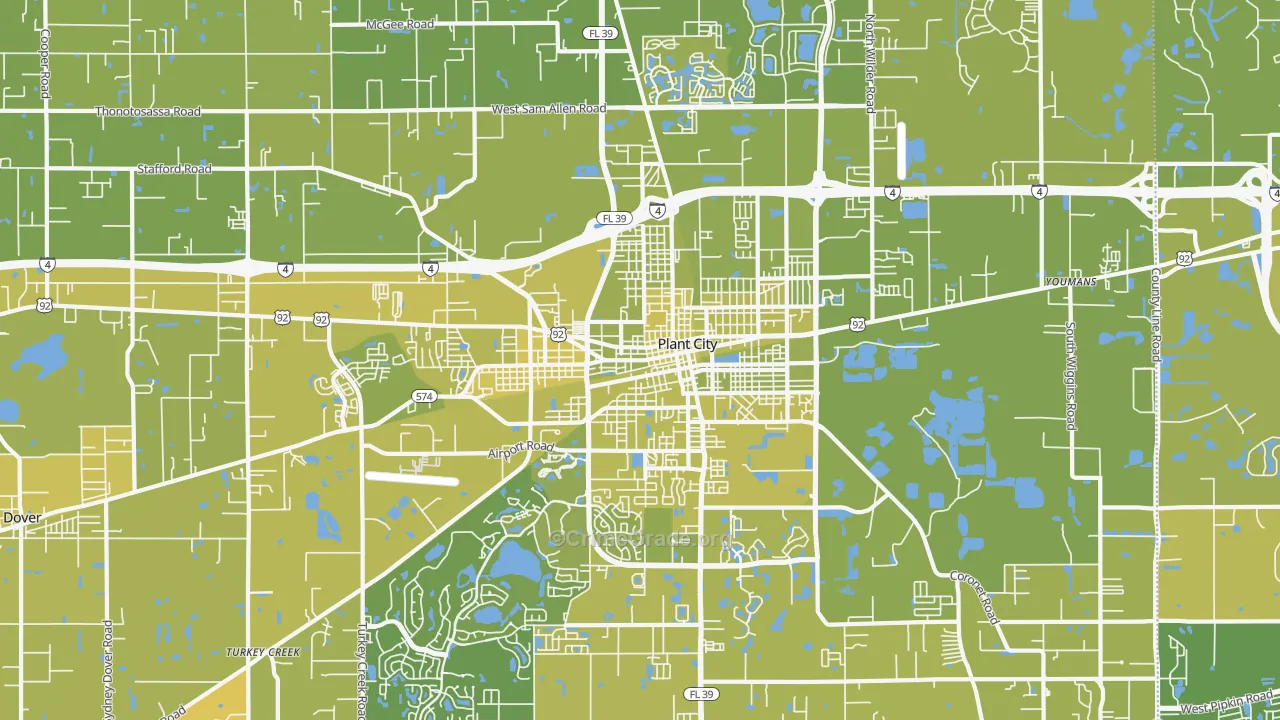 33563, FL Map of Vehicle Theft Rates