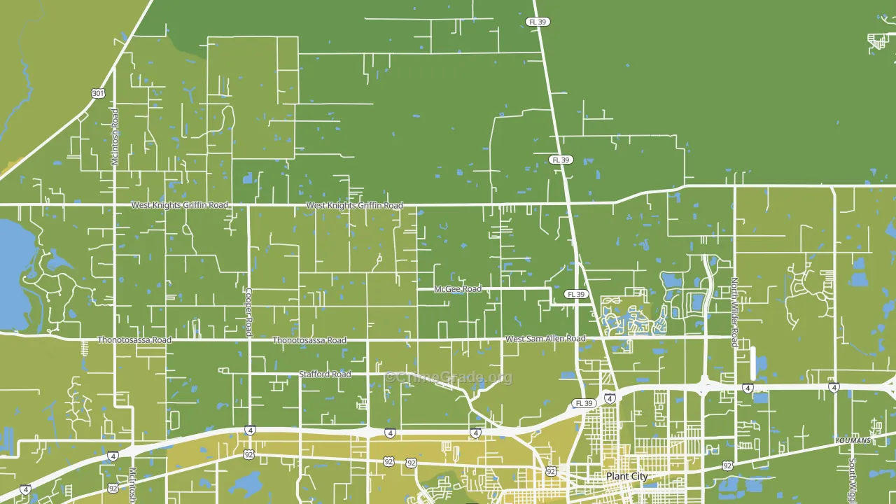 33565, FL Map of Vehicle Theft Rates