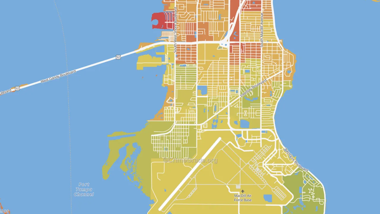 33616, FL Map of Vehicle Theft Rates