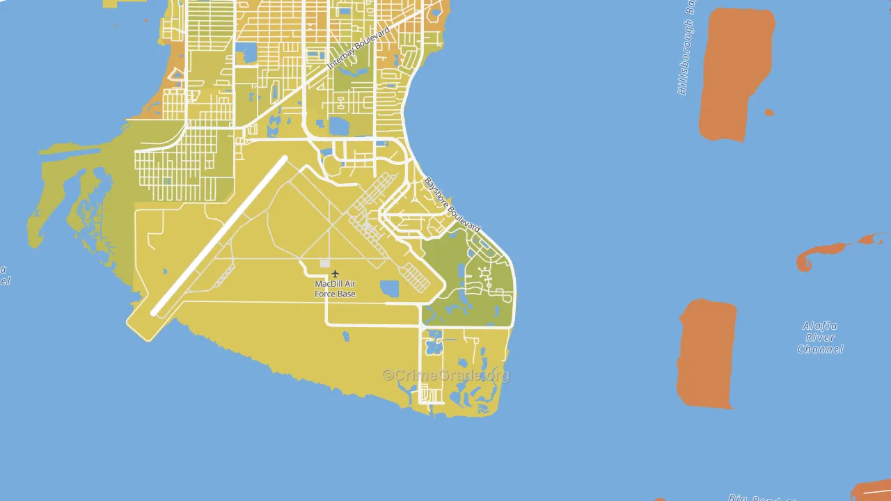 33621, FL Map of Vehicle Theft Rates