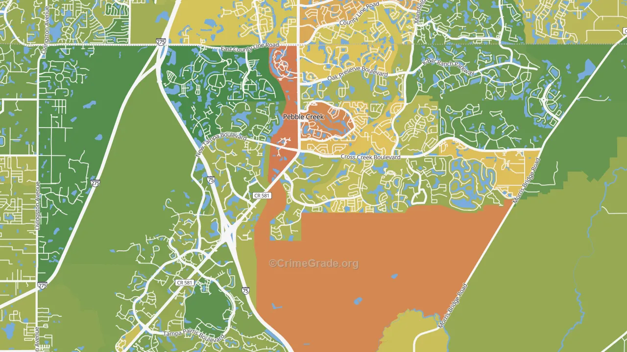 33647, FL Map of Vehicle Theft Rates