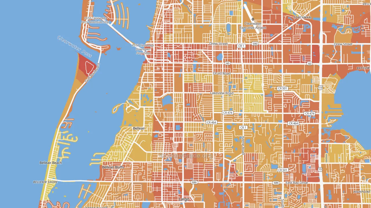 33756, FL Map of Vehicle Theft Rates