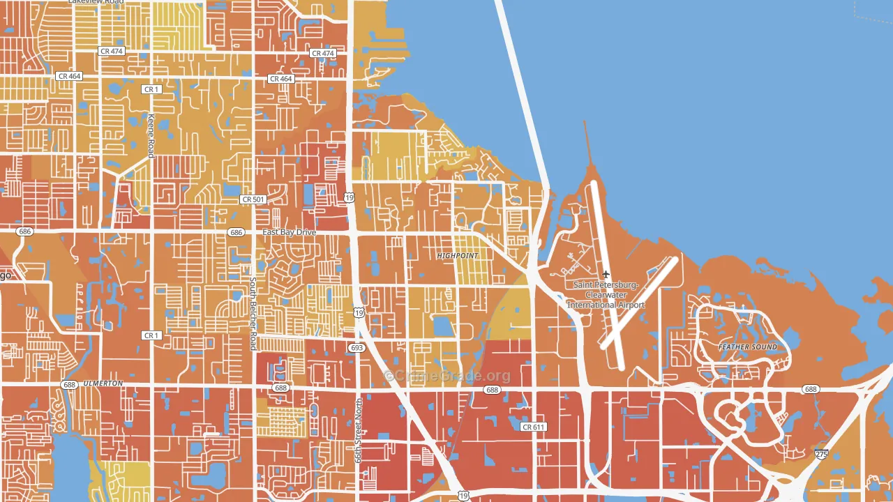33760, FL Map of Vehicle Theft Rates
