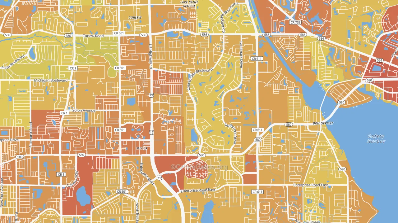 33761, FL Map of Vehicle Theft Rates