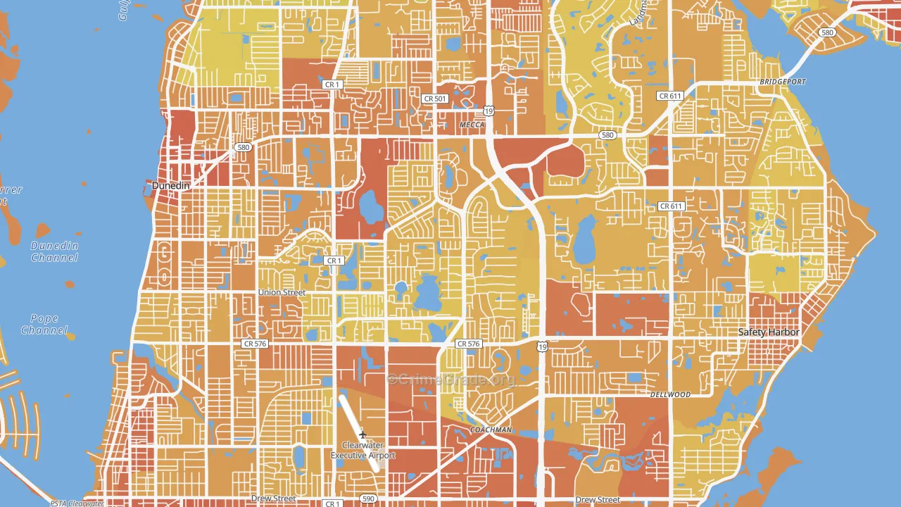 33763, FL Map of Vehicle Theft Rates
