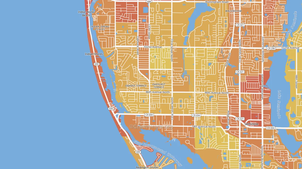 33776, FL Map of Vehicle Theft Rates