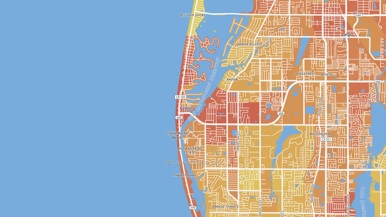 33785, FL Map of Vehicle Theft Rates