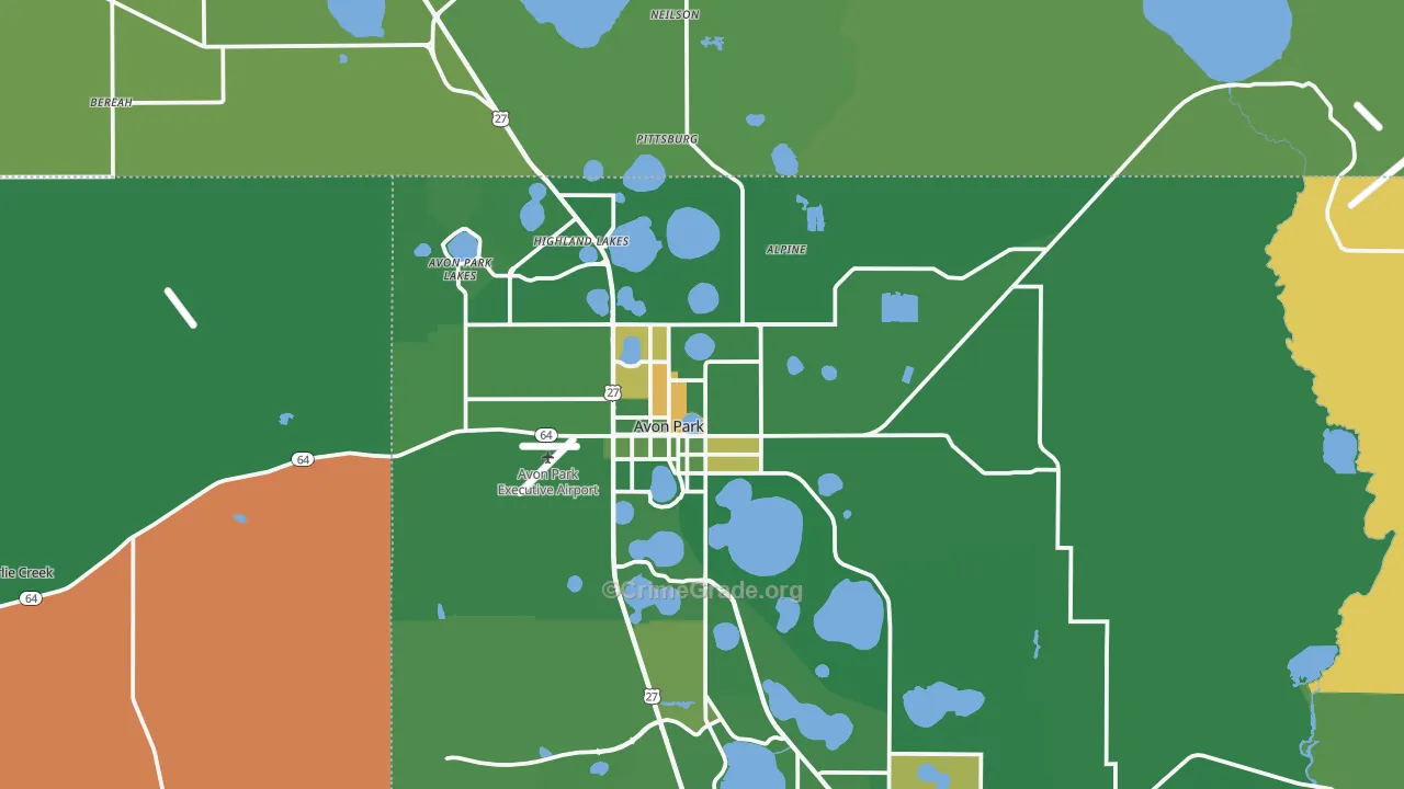 33825, FL Map of Vehicle Theft Rates