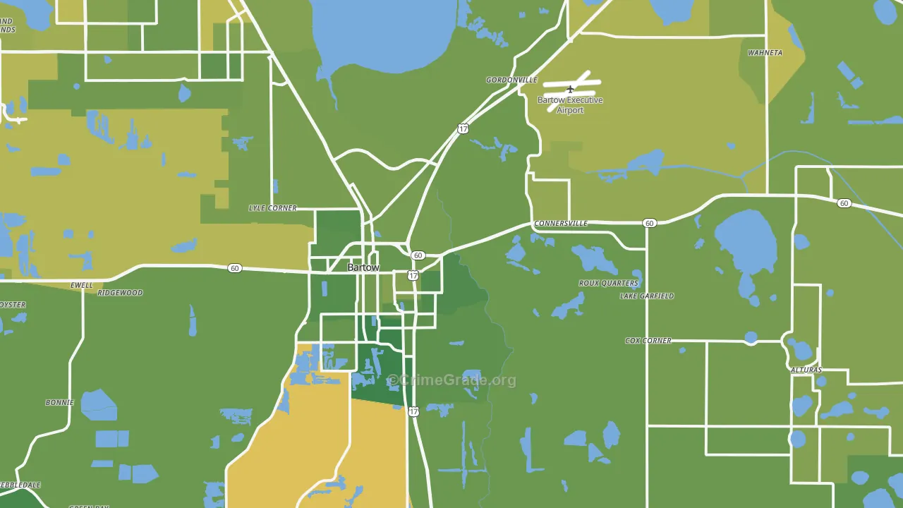 33830, FL Map of Vehicle Theft Rates