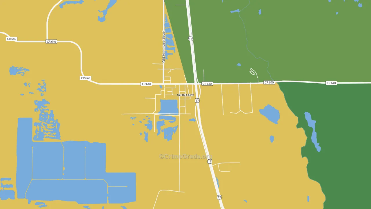 33847, FL Map of Vehicle Theft Rates