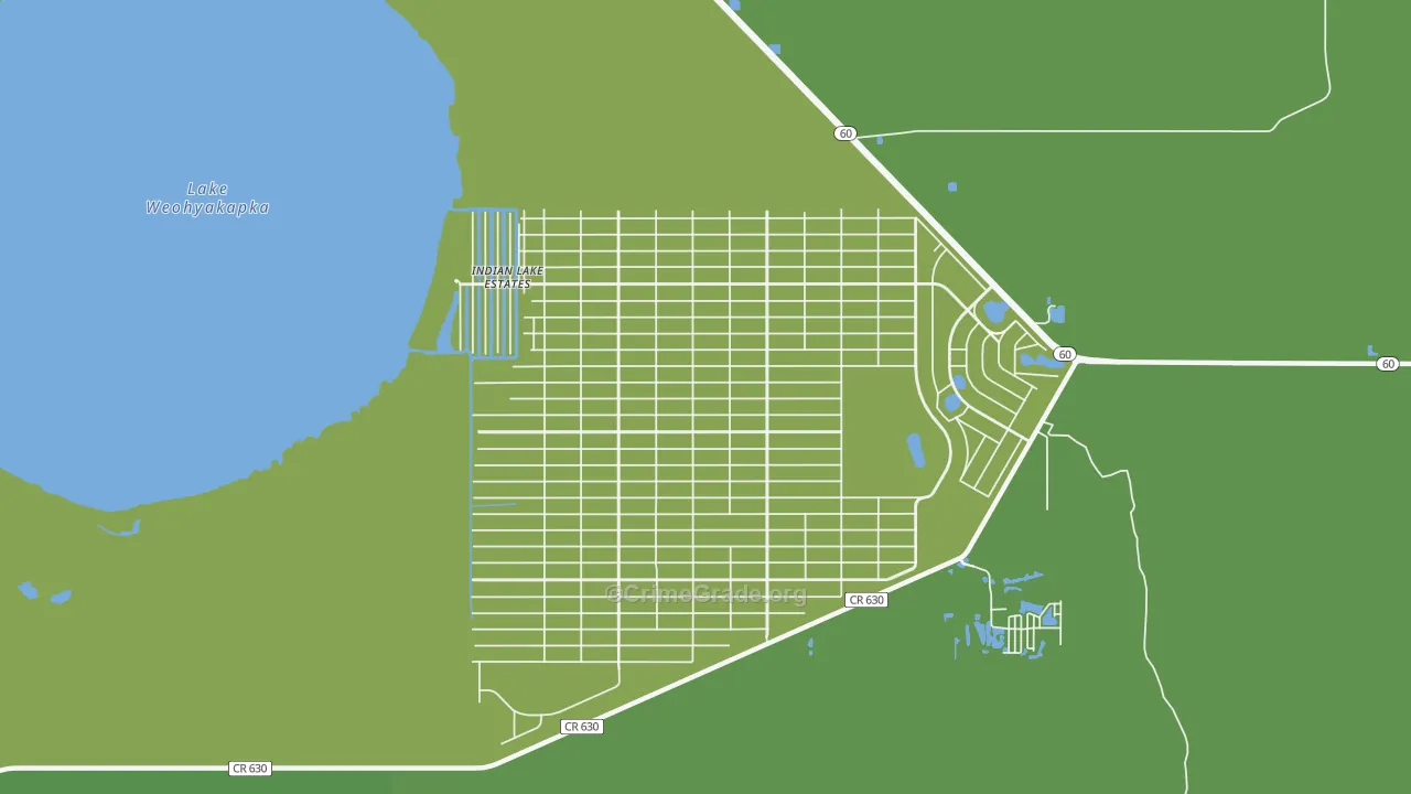 33855, FL Map of Vehicle Theft Rates
