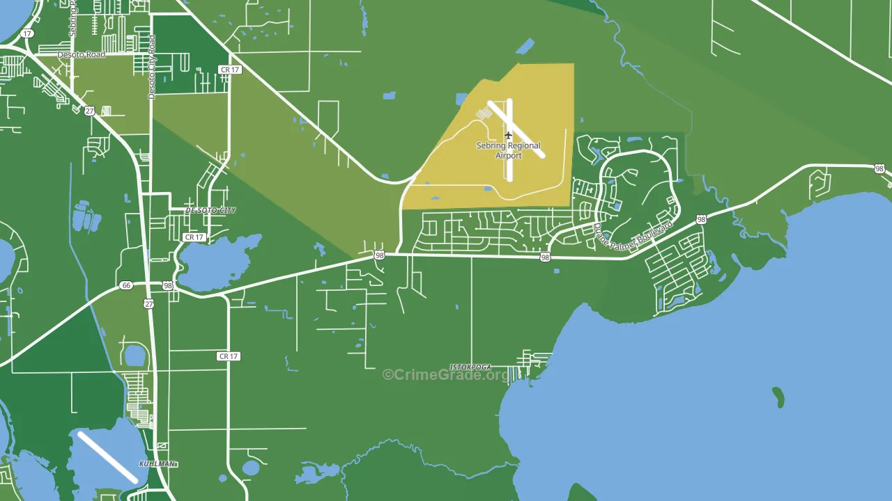 33876, FL Map of Vehicle Theft Rates