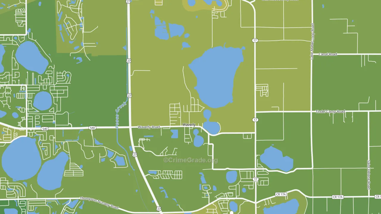 33877, FL Map of Vehicle Theft Rates