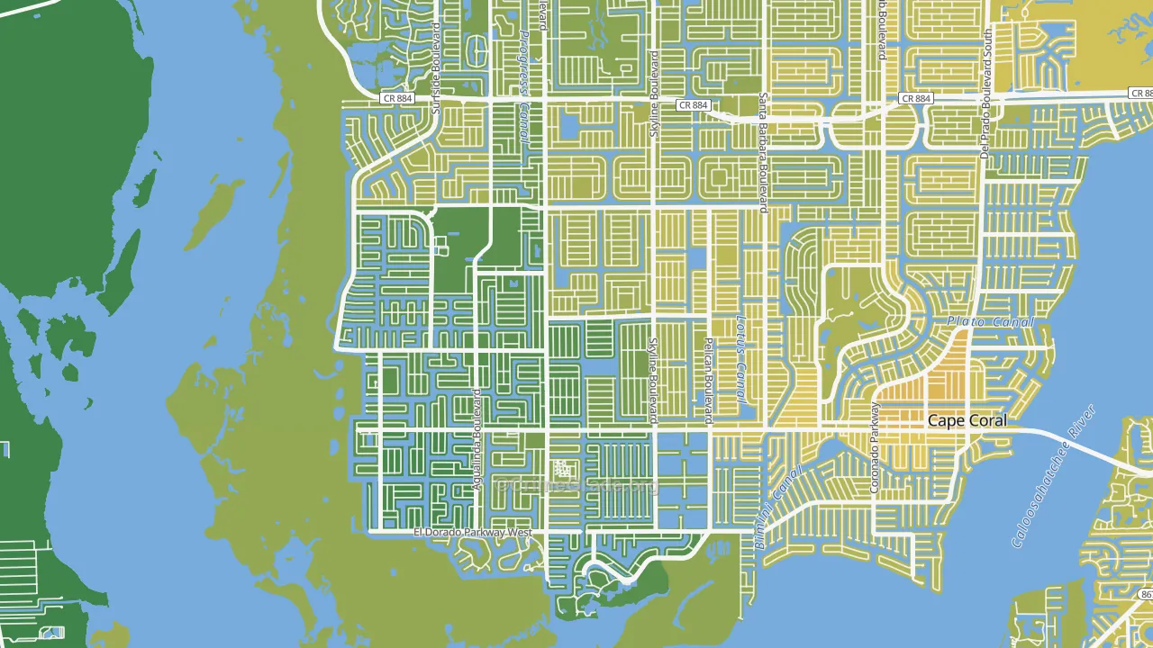 33914, FL Map of Vehicle Theft Rates