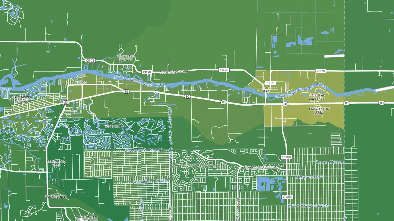 33920, FL Map of Vehicle Theft Rates